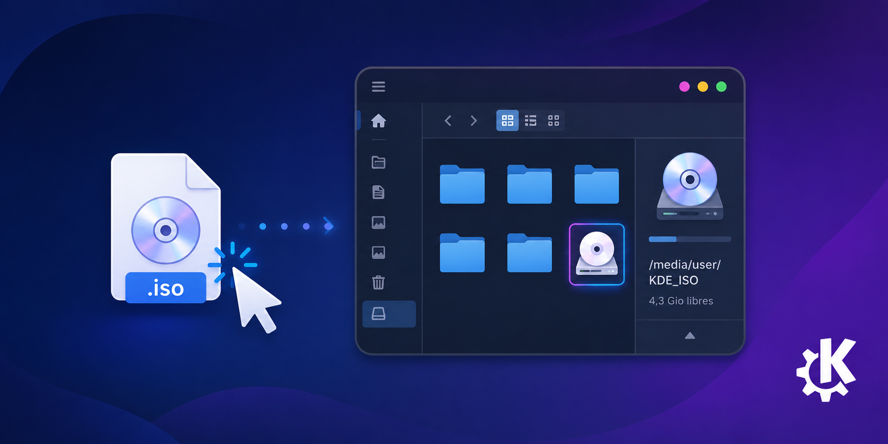 Featured image of post KDE : double-clic sur un ISO pour le monter